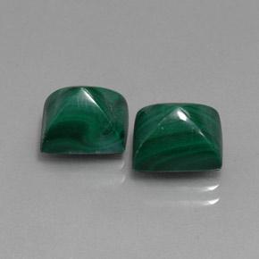 8.88캐럿 천연 미디엄 그린 말라카이트 보석, 바게트, 8.9×7.2 mm, 불투명체