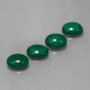 캐럿 천연 여러 가지 빛깔의 녹색 말라카이트 보석, 타원형 컷, 8.3×6.3 mm, 불투명체