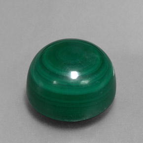 15.62캐럿 천연 여러 가지 빛깔의 녹색 말라카이트, 라운드 컷, 13.06 mm, 불투명체