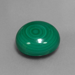 7.16캐럿 천연 여러 가지 빛깔의 녹색 말라카이트, 라운드 컷, 11.28 mm, 불투명체