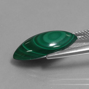 7.72캐럿 천연 여러 가지 빛깔의 녹색 공작석, 보석, 불투명체