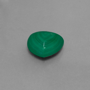 3.02캐럿 천연 여러 가지 빛깔의 녹색 말라카이트, 트릴리언, 9.3×9.1 mm, 불투명체