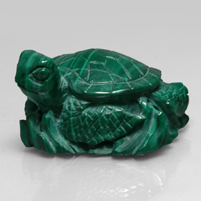 274.20캐럿 천연 여러 가지 빛깔의 녹색 말라카이트, 멋진 모양, 36.8×34.5 mm, 불투명체