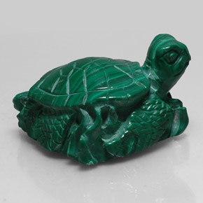 274.20캐럿 천연 여러 가지 빛깔의 녹색 말라카이트, 멋진 모양, 36.8×34.5 mm, 불투명체