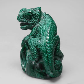 343.30캐럿 천연 여러 가지 빛깔의 녹색 말라카이트, 멋진 모양, 44.9×37.4 mm, 불투명체