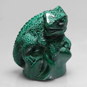 343.30캐럿 천연 여러 가지 빛깔의 녹색 말라카이트, 멋진 모양, 44.9×37.4 mm, 불투명체