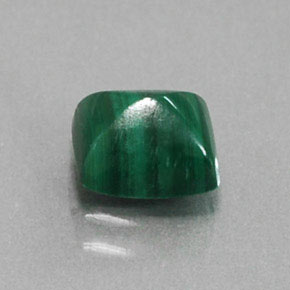 2.17캐럿 천연 여러 가지 빛깔의 녹색 말라카이트, 바게트, 7.2×6.6 mm, 불투명체