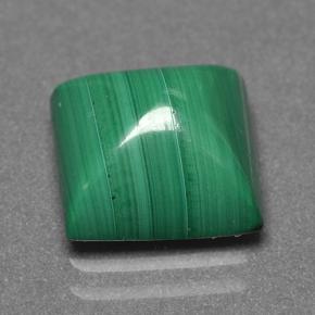 4.58캐럿 천연 여러 가지 빛깔의 녹색 말라카이트, 스퀘어, 8.9×8.7 mm, 불투명체