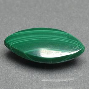 2.85캐럿 천연 여러 가지 빛깔의 녹색 말라카이트, 마퀴즈, 13×6.2 mm, 불투명체