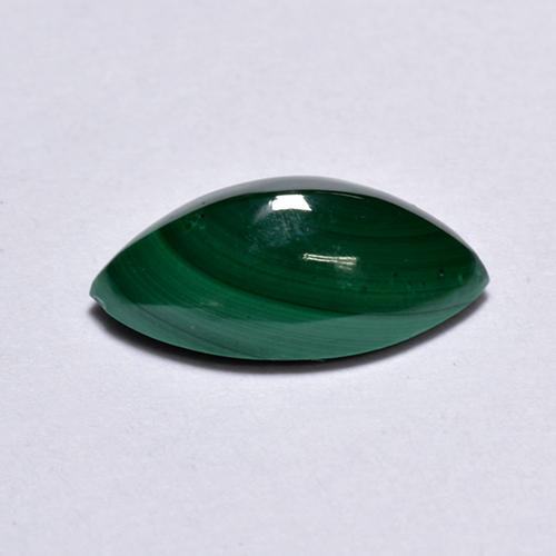 1.82캐럿 천연 그린 말라카이트, 마퀴즈, 10.3×5.5 mm, 불투명체
