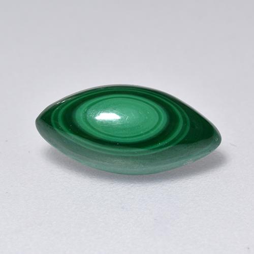 2.06캐럿 천연 그린 말라카이트, 마퀴즈, 11×5.3 mm, 불투명체