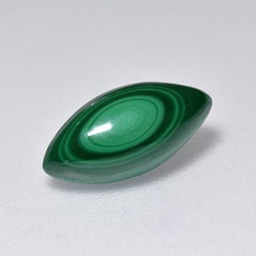 2.06캐럿 천연 그린 말라카이트, 마퀴즈, 11×5.3 mm, 불투명체