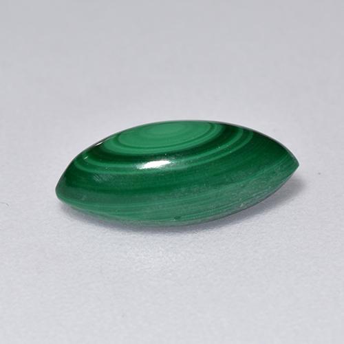 2.06캐럿 천연 그린 말라카이트, 마퀴즈, 11×5.3 mm, 불투명체