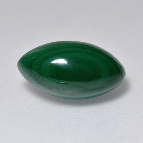 3.66캐럿 천연 미디엄 그린 말라카이트, 마퀴즈, 11.5×6 mm, 불투명체
