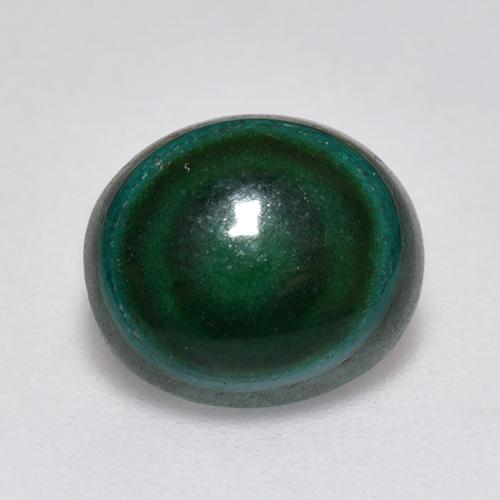 2.18캐럿 천연 그린 말라카이트, 타원형 컷, 8.1×7 mm, 불투명체