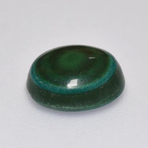 2.18캐럿 천연 그린 말라카이트, 타원형 컷, 8.1×7 mm, 불투명체