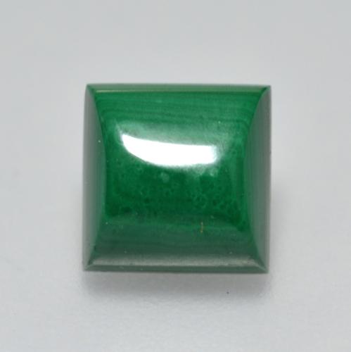2.51캐럿 천연 미디엄 그린 말라카이트, 스퀘어, 7×7 mm, 불투명체