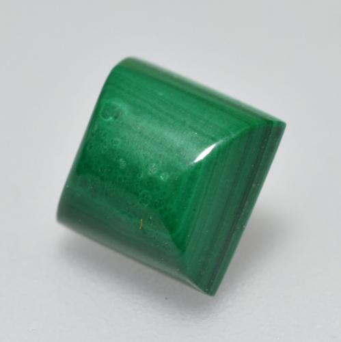 2.51캐럿 천연 미디엄 그린 말라카이트, 스퀘어, 7×7 mm, 불투명체