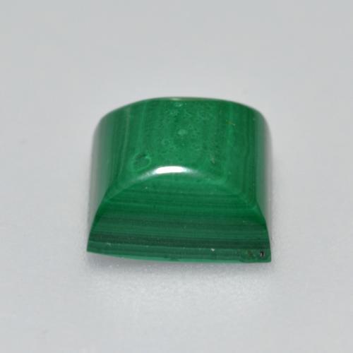 2.51캐럿 천연 미디엄 그린 말라카이트, 스퀘어, 7×7 mm, 불투명체