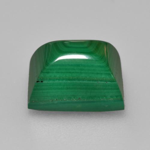4.89캐럿 천연 미디엄 그린 말라카이트, 바게트, 9.6×7.9 mm, 불투명체