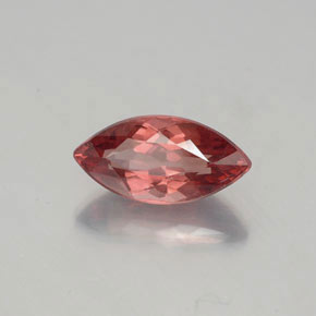 1.48캐럿 천연 로즈 말레이 가넷, 마퀴즈, 9.8×4.9 mm, VS