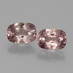 2.28캐럿 천연 라이트 로즈 말레이 가넷 보석, 쿠션 컷, 7.1×5.1 mm, VS
