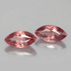 캐럿 천연 핑크빛 로즈 말레이 가넷 보석, 마퀴즈, 7.9×4.1 mm, VVS