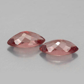캐럿 천연 핑크빛 로즈 말레이 가넷 보석, 마퀴즈, 7.9×4.1 mm, VVS