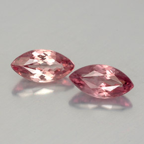 캐럿 천연 핑크빛 로즈 말레이 가넷 보석, 마퀴즈, 7.8×4 mm, VVS