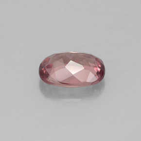 1.01캐럿 천연 핑크빛 로즈 말레이 가넷, 쿠션 컷, 7×5.2 mm, VS