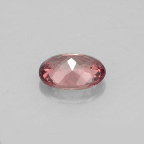 1.00캐럿 천연 핑크빛 로즈 말레이 가넷, 타원형 컷, 7×5.1 mm, VVS