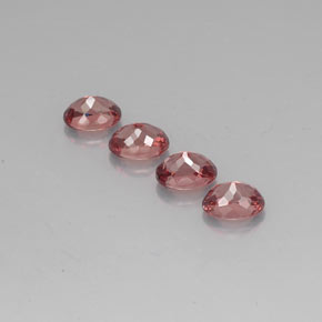 5.21캐럿 천연 로즈 말레이 가넷 보석, 타원형 컷, 7.2×5.2 mm, VVS