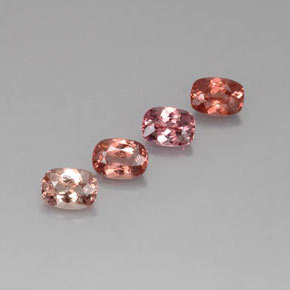캐럿 천연 멀티컬러 말레이 가넷 보석, 쿠션 컷, 7.1×5.2 mm, VVS-VS
