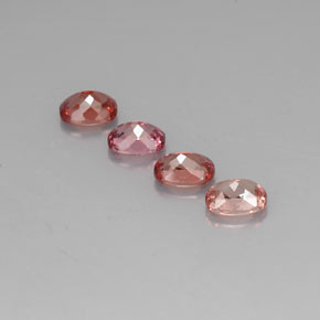 캐럿 천연 멀티컬러 말레이 가넷 보석, 쿠션 컷, 7.1×5.2 mm, VVS-VS
