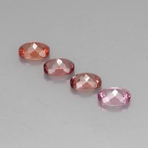 4.57캐럿 천연 멀티컬러 말레이 가넷 보석, 쿠션 컷, 7.1×5.1 mm, VVS-VS