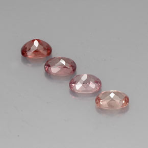 캐럿 천연 멀티컬러 말레이 가넷 보석, 쿠션 컷, 7.2×5.2 mm, VVS-VS
