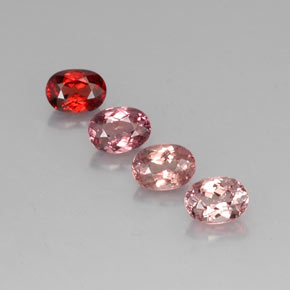 4.84캐럿 천연 멀티컬러 말레이 가넷 보석, 타원형 컷, 7×5.1 mm, VVS-VS