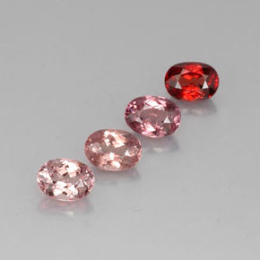 4.84캐럿 천연 멀티컬러 말레이 가넷 보석, 타원형 컷, 7×5.1 mm, VVS-VS