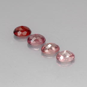 4.84캐럿 천연 멀티컬러 말레이 가넷 보석, 타원형 컷, 7×5.1 mm, VVS-VS