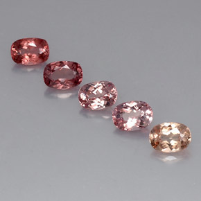 5.41캐럿 천연 멀티컬러 말레이 가넷 보석, 타원형 컷, 7×5 mm, VVS-VS