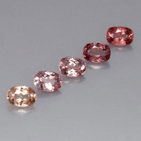 5.41캐럿 천연 멀티컬러 말레이 가넷 보석, 타원형 컷, 7×5 mm, VVS-VS