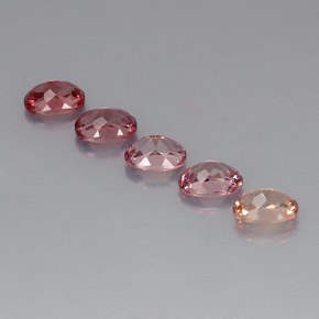 5.41캐럿 천연 멀티컬러 말레이 가넷 보석, 타원형 컷, 7×5 mm, VVS-VS