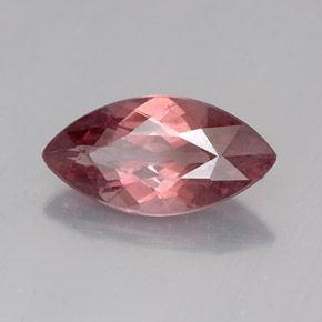 2.63캐럿 천연 로즈 말레이 가넷, 마퀴즈, 12.7×6.5 mm, VS