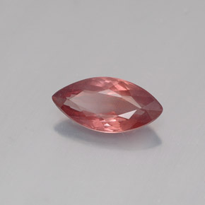1.21캐럿 천연 로즈 말레이 가넷, 마퀴즈, 9.7×4.8 mm, VS