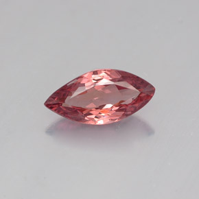 1.17캐럿 천연 로즈 말레이 가넷, 마퀴즈, 9.8×4.8 mm, VVS-VS