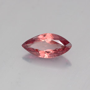 1.17캐럿 천연 로즈 말레이 가넷, 마퀴즈, 9.8×4.8 mm, VVS-VS