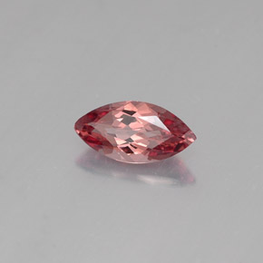 0.61캐럿 천연 로즈 말레이 가넷, 마퀴즈, 7.6×3.9 mm, VVS