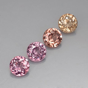 3.80캐럿 천연 멀티컬러 말레이 가넷 보석, 라운드 컷, 6.08 mm, VVS-VS