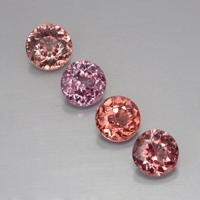 캐럿 천연 다색 말레이시아 가넷 보석, 라운드 컷, VVS-VS