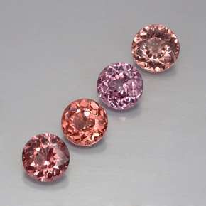 캐럿 천연 다색 말레이시아 가넷 보석, 라운드 컷, VVS-VS